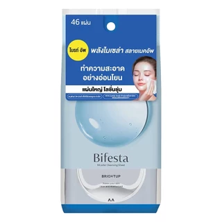 บิเฟสต้า Bifesta Micellar Cleansing Sheet ไมเซล่า เคลนซิ่ง ชีท แผ่นเช็ดทำความสะอาดผิวหน้า 46 แผ่น