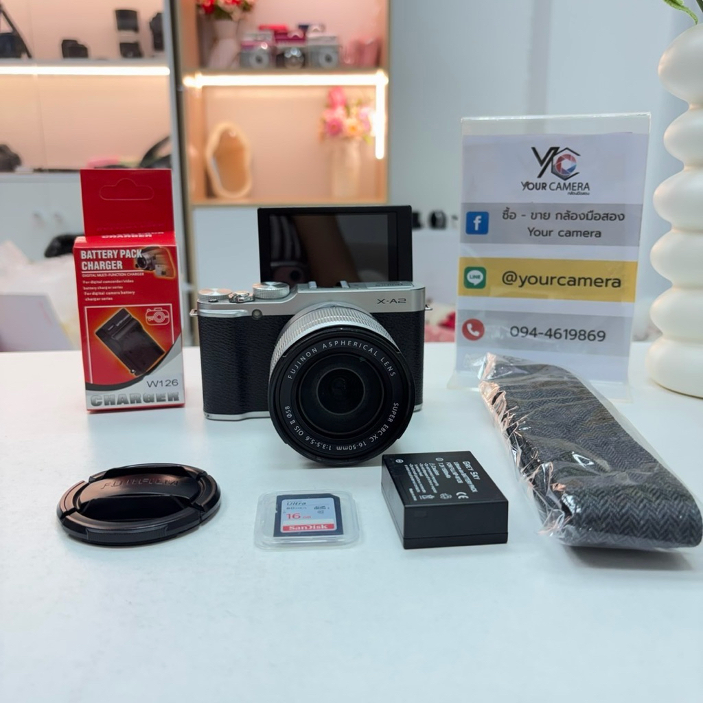 กล้อง 🍀Fuji Xa2 + Lens 16-50mm (พร้อมส่ง)