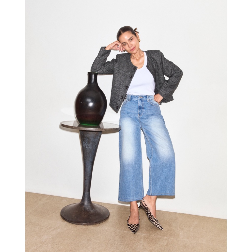 AMR DE SAISON ( AIMER ) - High Rise Denim Culotte Jeans