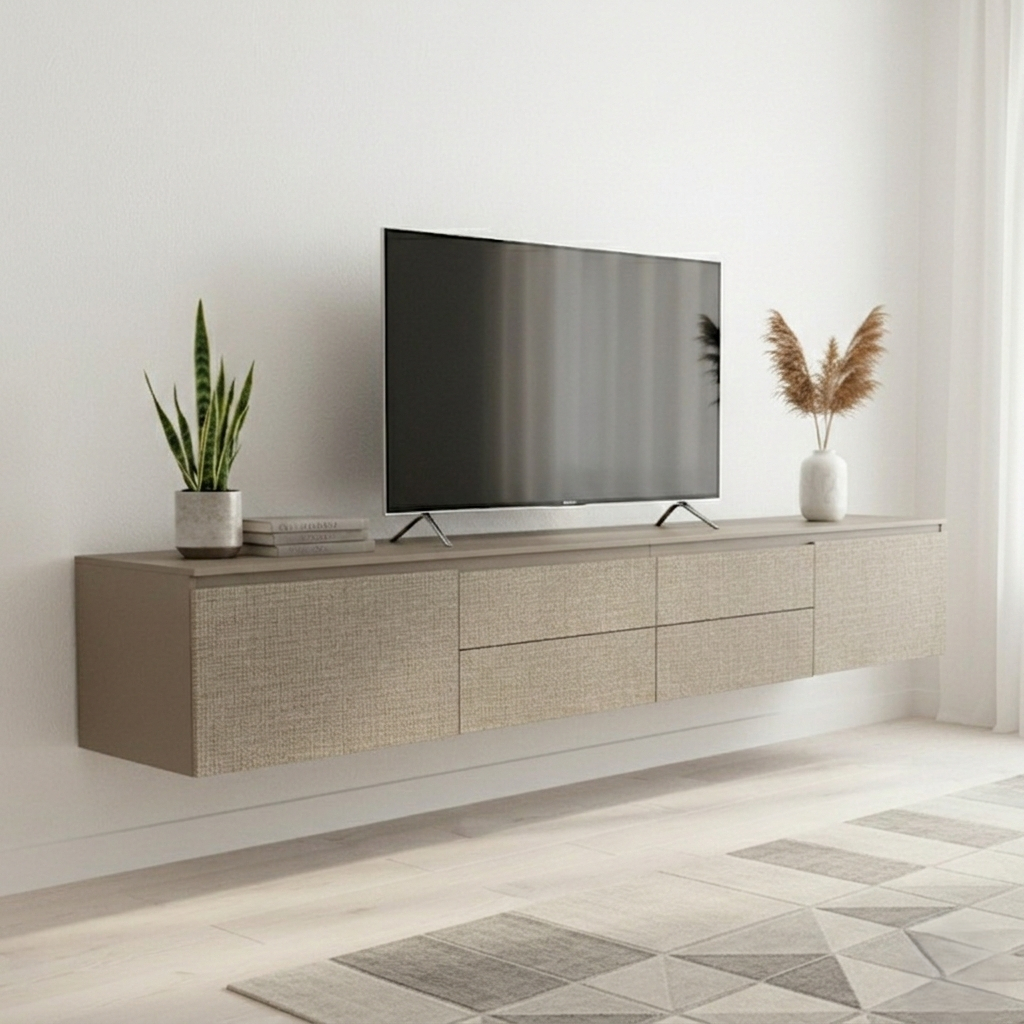 🔥ราคาถูก🔥Hawa 90 Furniture  ตู้แขวนใต้ทีวี 30*200*40และ 30*240*40😊💕(240แยก2ชิ้น)