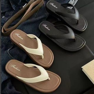 รองเท้าแตะผู้หญิง รองเท้าแฟชั่นผู้หญิง สไตล์มินิมอล นุ่มใส่ส…