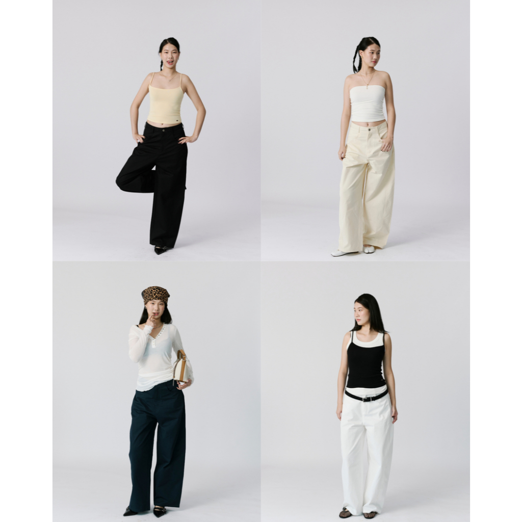 Ruthless Studio - Drake pants กางเกงผ้าคอตตอนทรงบาร์เรล