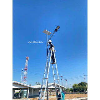 รุ่นอัปเกรด (แบบสวม )เสาเหล็กประกอบใช้กับไฟโซล่าเซลล์UFO ได้ทุกรุ่น งานไทยผลิตแข็งแรง สูง1-6 เมตร