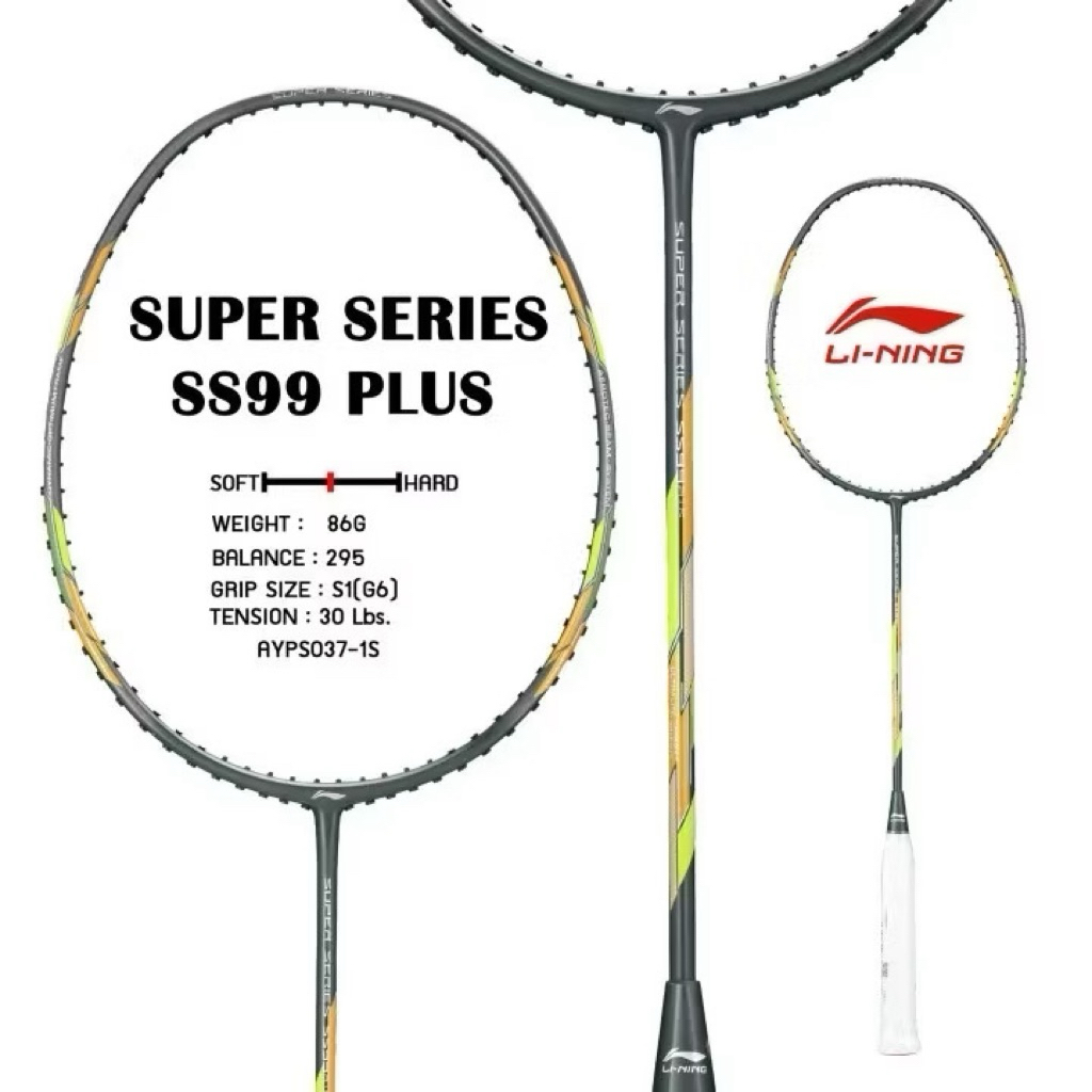 LI-NING THAILAND ไม้แบดมินตัน SS99 PLUS SALE ตีง่ายตีสบาย แถมเอ็น กริป ประกันไทย