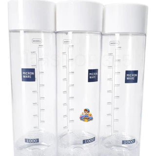 ขวดน้ำพลาสติก ความจุ 1000 มล. ปราศจากสารก่อมะเร็ง (BPA Free) รุ่น 5211 ขายเป็นแพ็ค 1แพ็ค มี 3 ชิ้น
