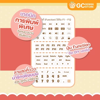 สติ๊กเกอร์ติดคีย์บอร์ด โน๊ตบุ๊ค Notebook -ไม่ทิ้งคราบกาว DIY ได้เอง เทคนิคพิเศษสีสวย ติดทน - N013-i