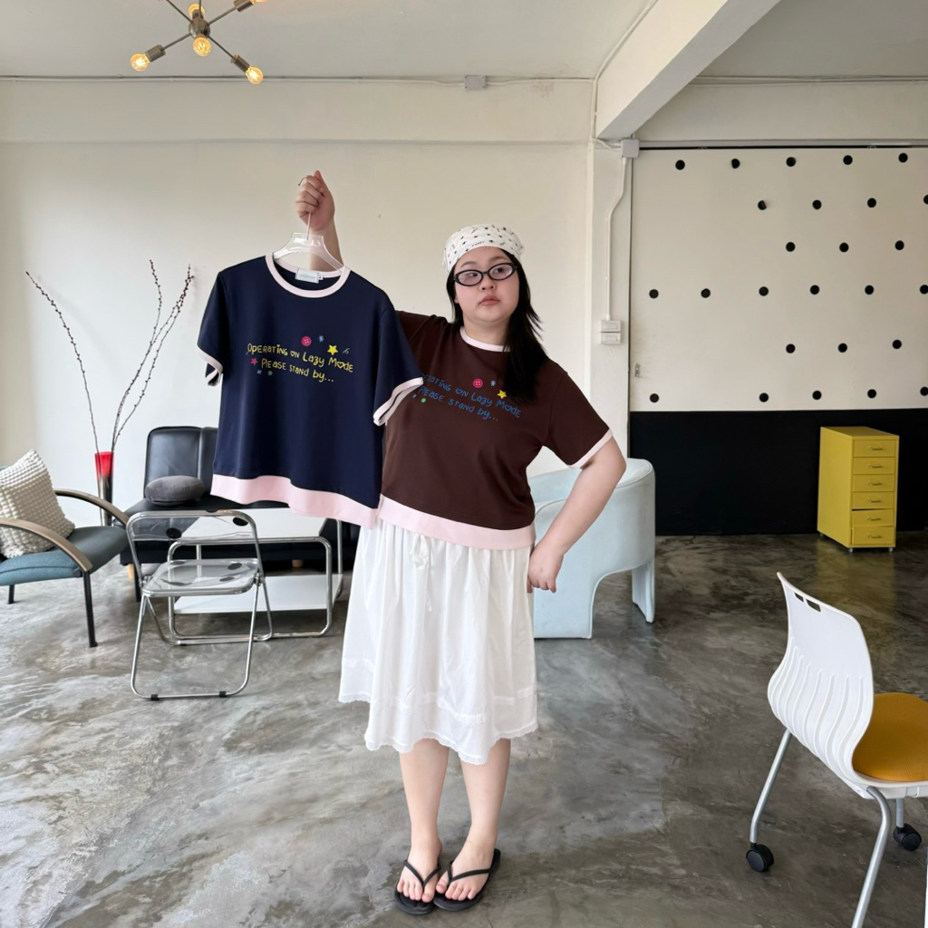 Lazy Tee (ผ้า Extra Soft) เสื้อยืดสกรีน Wendystore19