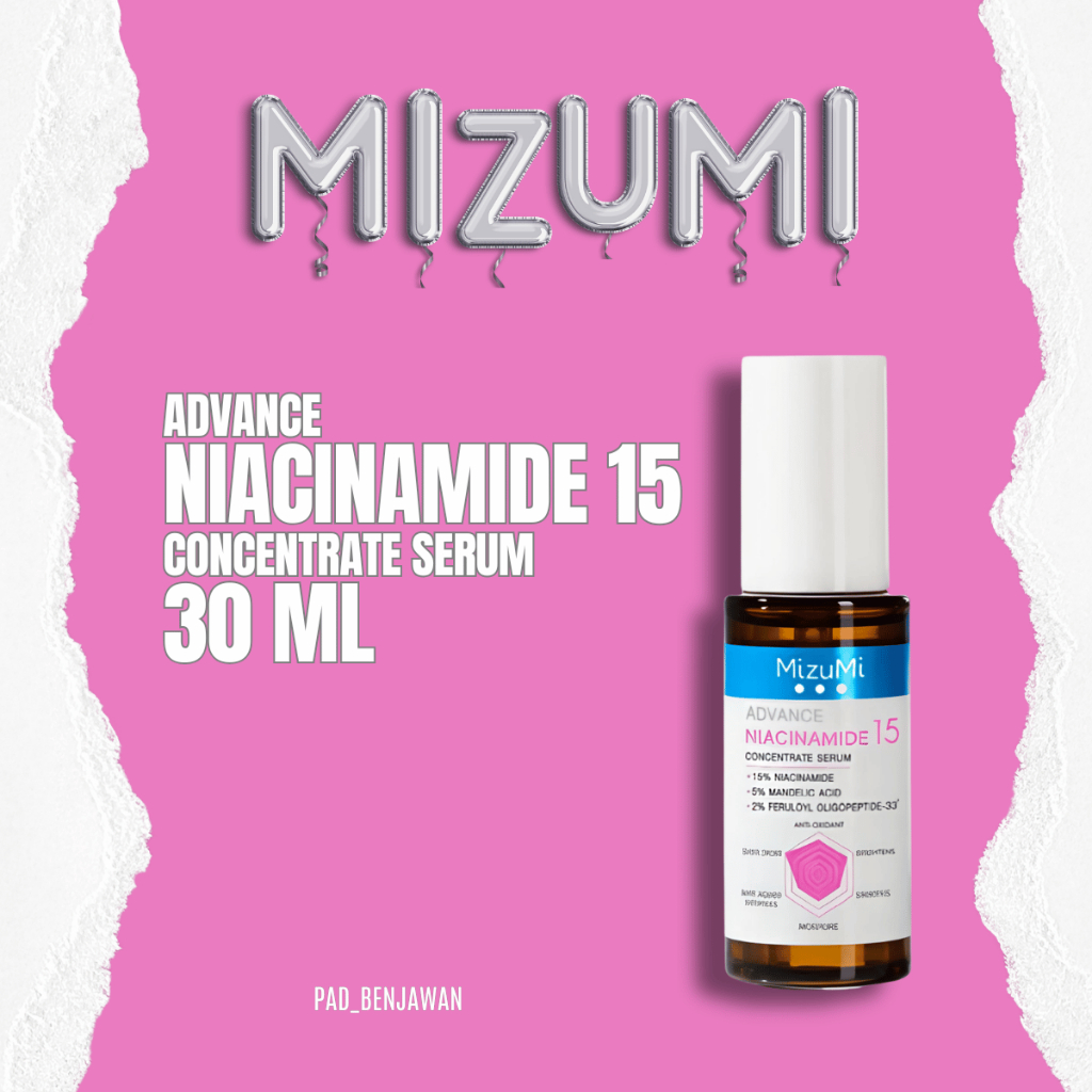 MizuMi Advance Niacinamide 15 Concentrate Serum 30 ml เซรั่มไนอะซินาไมด์ สูตรเข้มข้น 15%