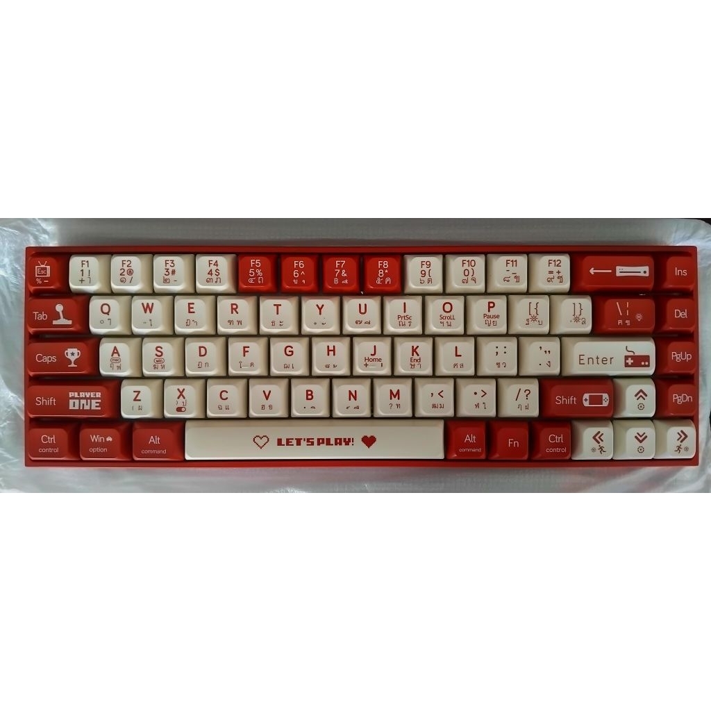 AJAZZ AK680 (68 keys) Gaming Keyboard Wired (RED) Red Switch