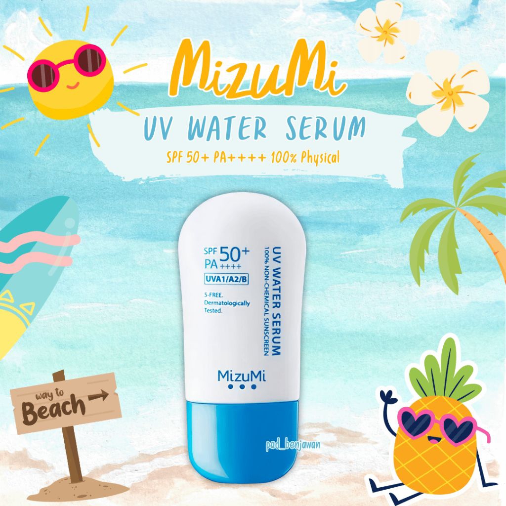 MizuMi UV Water Serum SPF50+ PA++++ 40g เซรั่มกันแดด บางเบา ซึมไว ไม่อุดตัน
