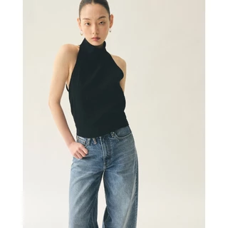 AOP Archive - Halterneck Top (มี2สี) เสื้อแขนกุด คอปีน/คอกลม ใส่ได้หลายแบบ
