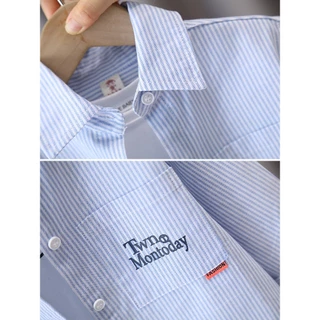 เสื้อเชิ้ตเด็กแขนยาว รุ่นฺ TWN (สินค้าพร้อมส่งในไทย) .