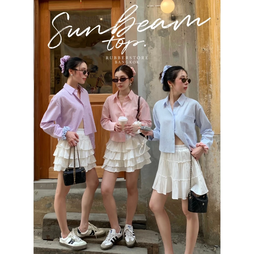 Rubberstore - Sunbeam top เสื้อเชิ้ตแขนยาว ผ้าไม่หนา ใส่สบาย