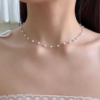 Socrush.bkk | BUBBLE PEARL necklace | SN-094 | สร้อยคอมุก
