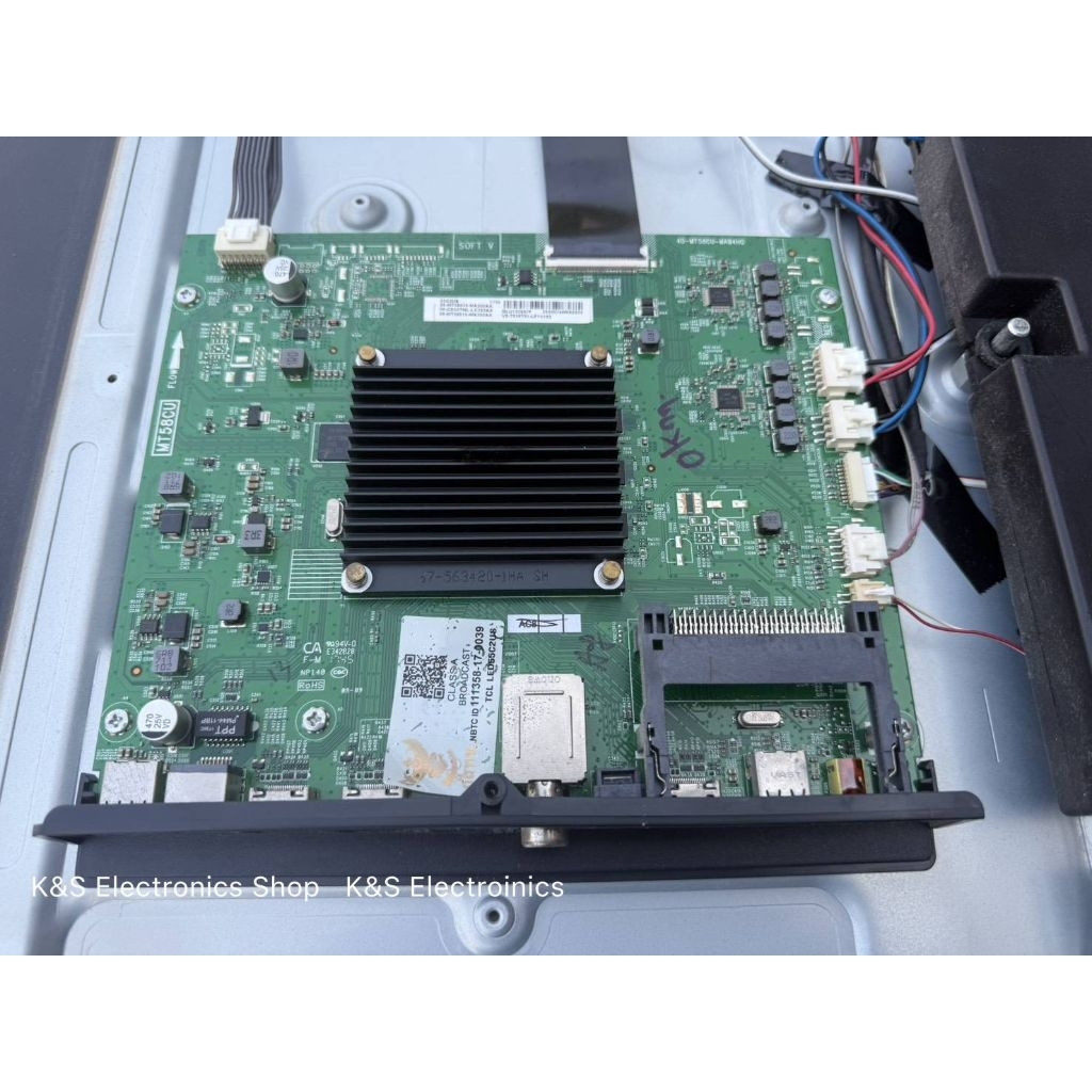 MAINBOARD TCL รุ่น LED55C2US พาร์ท 40-MT58CU-MAB4HG  (เมนบอร์ด ทีซีแอล) อะไหล่แท้/ของถอดมือสอง รับปร