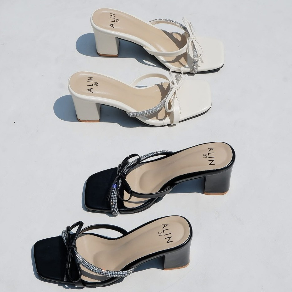 ALINBRAND  รองเท้าส้นสูง3นิ้ว รุ่นเอรอส ใส่แล้วเท้าสวยสวย