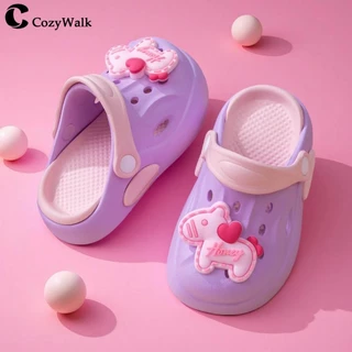 CozyWalk รองเท้าแตะเด็ก แบบสวม หัวโต ลายการ์ตูน 3D สายรัดหลังปรับได้ พื้นนุ่ม EVA กันลื่น ใส่ในบ้าน ใส่เที่ยว