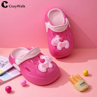 CozyWalk รองเท้าแตะเด็ก แบบสวม หัวโต ลายการ์ตูน 3D สายรัดหลังปรับได้ พื้นนุ่ม EVA กันลื่น ใส่ในบ้าน ใส่เที่ยว