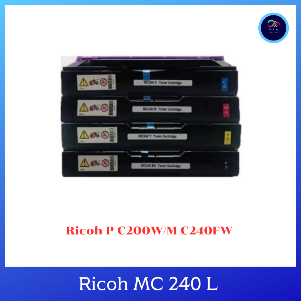 ตลับหมึกเทียบเท่า Ricoh P C200W/M C240FW (LPMC240TNBK /CY/ MG/ YL) ออกใบกำกับภาษีได้