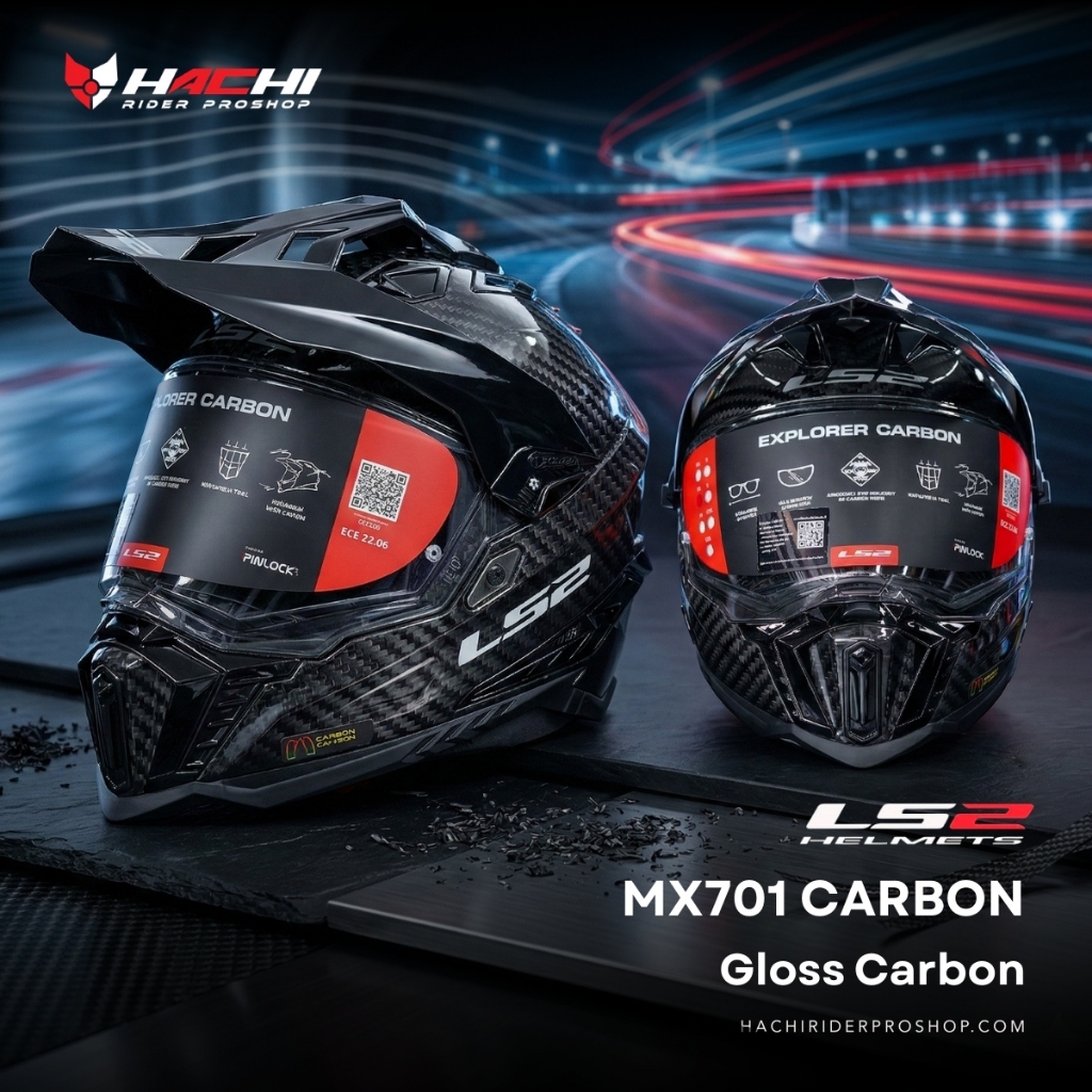 LS2 MX701 CARBON - Gloss Carbon