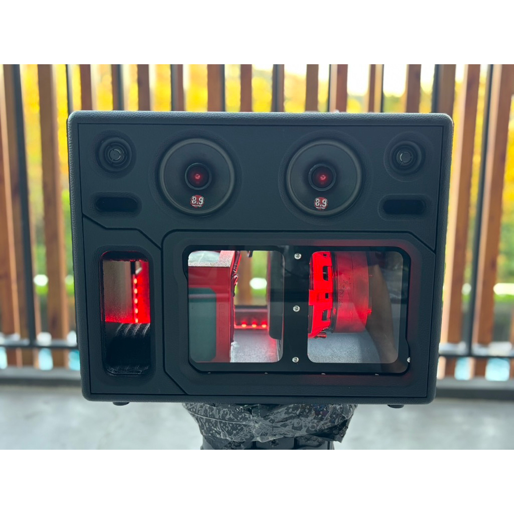 ลำโพงบลูทูธ DIY  6.5“4”2“แอมป์ st21 โมเต็ม + zk3002 กำลังวัตต์ 1000W แบตเตอรี่ 8a15a ไฟรีโมท RGB เสี