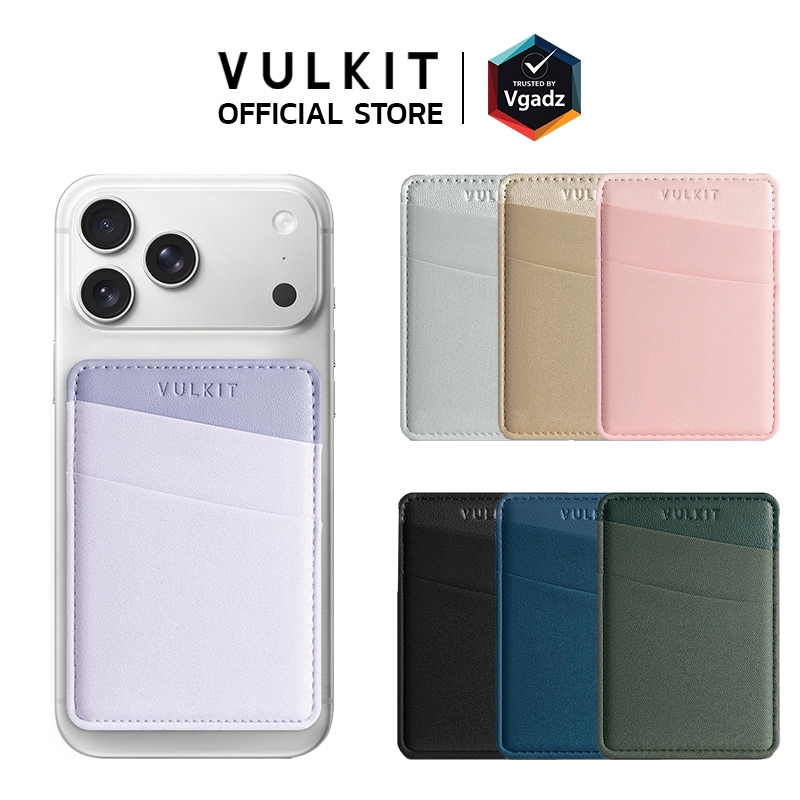 Vulkit ที่เก็บบัตรติดหลังมือถือ รุ่น Magnetic Phone Wallet (VPA106)
