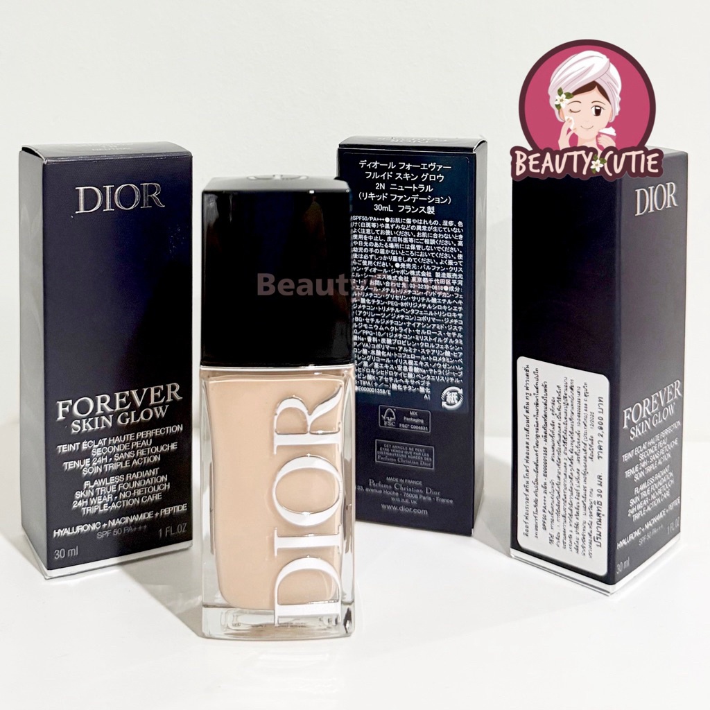 สูตรใหม่ Dior Forever Teint 24H High Perfection SkinCare Foundation SPF 20 PA+++ 30 ml ผลิตปี 2025 แท้ จากช็อป