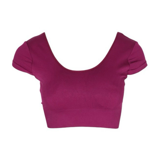 OYSHO_SPORT-เสื้อกล้ามแขนกุดมีฟองน้ำ-สีม่วง D094-464