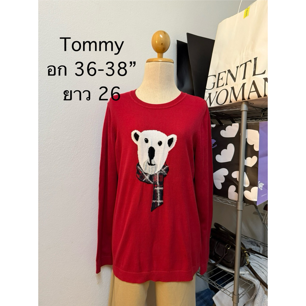 แขนยาว Tommy hilfiger แท้มือสอง