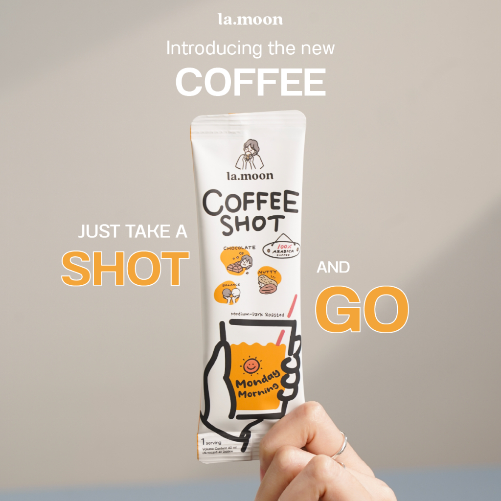 la.moon Coffee Shot กาแฟช็อตเข้มข้น พร้อมชง