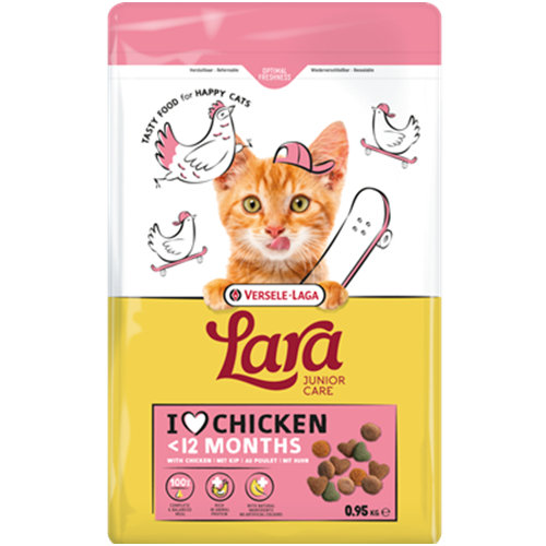 Lara Junior อาหารเม็ดสำหรับลูกแมว สำหรับลูกแมวอายุต่ำกว่า 12 เดือน