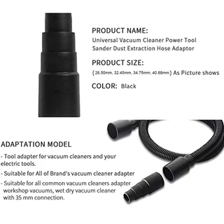 อะแดปเตอร์แปลงท่อเชื่อมต่อเครื่องดูดฝุ่น 4/5ชั้น ขนาด42mm 50mm
