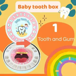 กล่องเก็บฟันน้ำนมเด็ก กล่องฟันน้ำนม Baby tooth box กล่องใส่ฟันน้ำนม 20 ซี่ มี 7 ลาย พร้อมส่ง