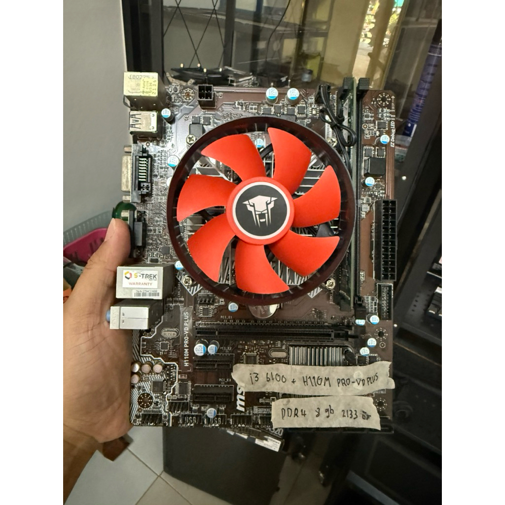 🔥 ขายชุด CPU + เมนบอร์ด พร้อมใช้งาน 🔥 i3-6100 + MSI H110M PRO-VD PLUS + RAM 8GB DDR4 | พร้อมใช้งาน(ไ