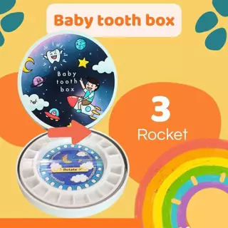 กล่องเก็บฟันน้ำนมเด็ก กล่องฟันน้ำนม Baby tooth box กล่องใส่ฟันน้ำนม 20 ซี่ มี 7 ลาย พร้อมส่ง