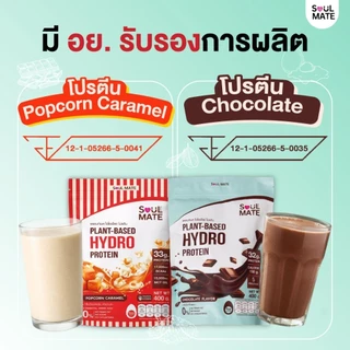 Soulmate Protein Hydrolyzed โซลเมท โปรตีน ไฮโดรไลซ์ | โปรตีนพืชผสมไข่ขาว [400 G]
