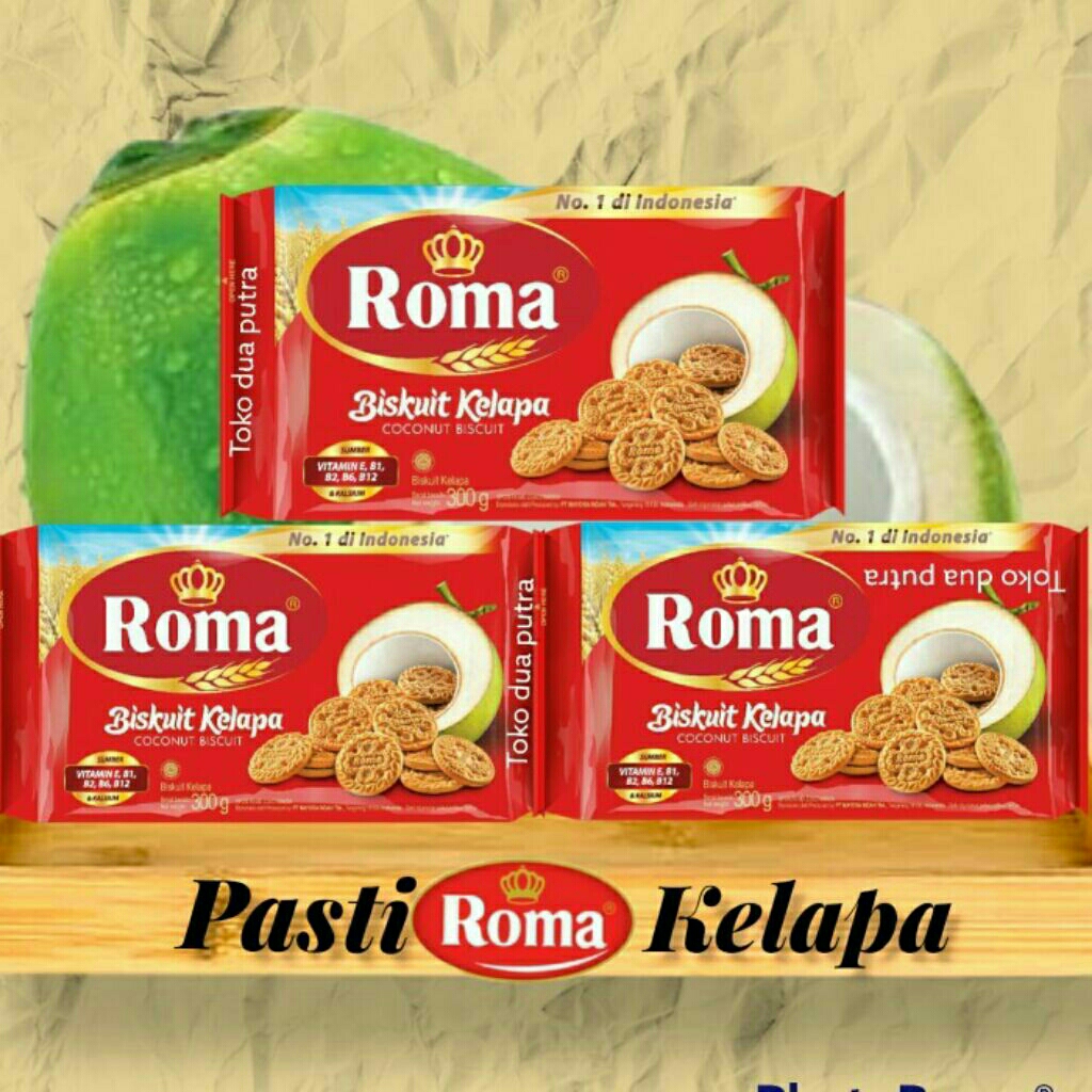 Roma Coconut Biscuits Roma Kelapa 300g ~ Indonesia