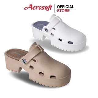 Aerosoft รองเท้าแตะแบบสวมหัวโต รองเท้าแตะผู้หญิง แบบสวม นุ่ม…