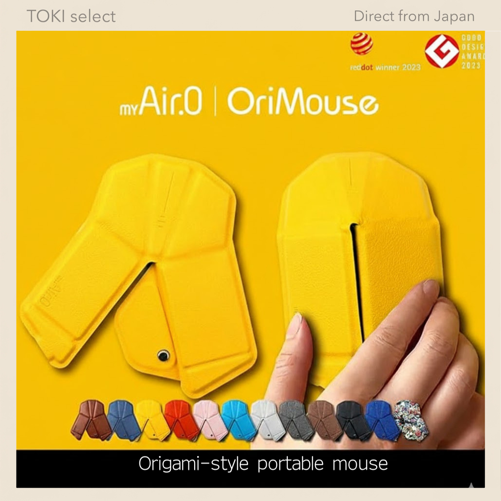 myAir.0 OriMouse Portable Wireless Mouse | Ultra Thin Foldable | Bluetooth 5.2 | Japanese Design