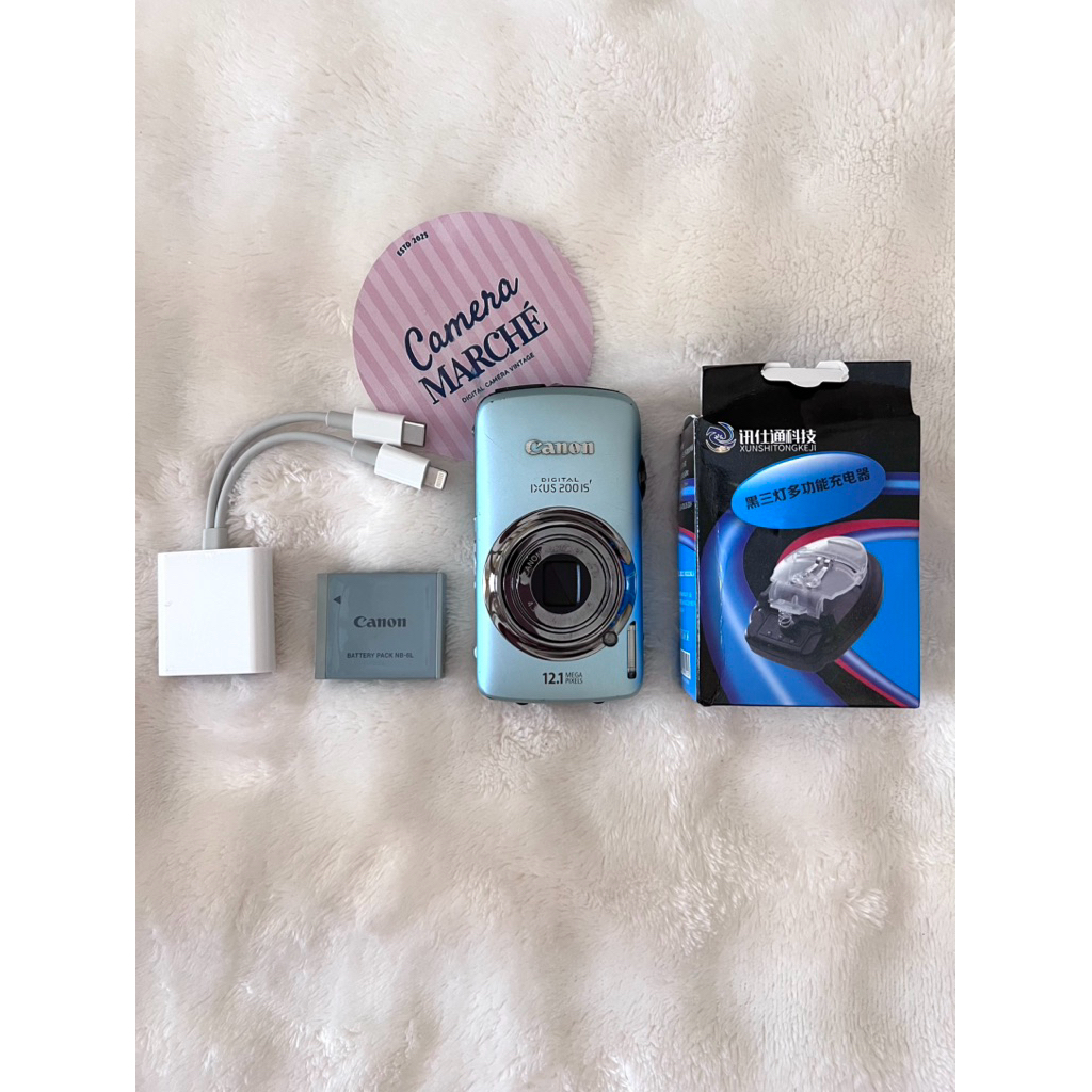 Canon ixy930is/ixus200is 🩵สีฟ้า อุปกรณ์ครบพร้อมใช้