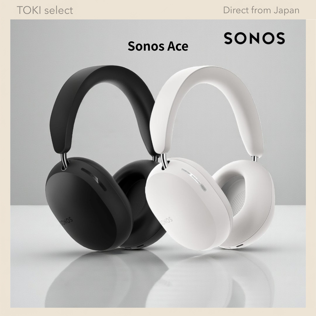 Sonos Ace Wireless Over-Ear Headphones ANC Spatial Audio Dolby Atmos 30H USB-C (Black/White)