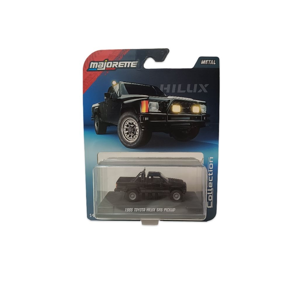 ​🚗 Majorette Collection Series 3 - 1985 Toyota Hilux SR5 Pickup (Black) 🚗