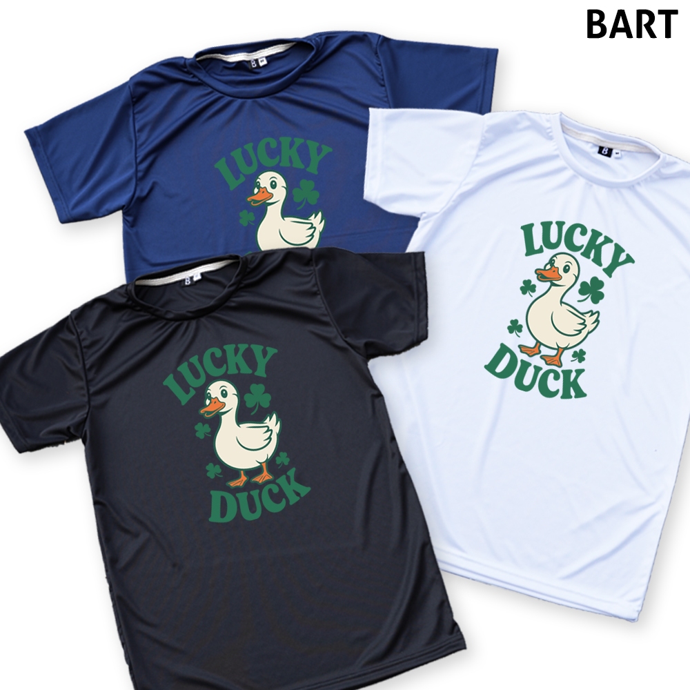 ลาย Lucky Duck เสื้อยืด ผ้ามัน