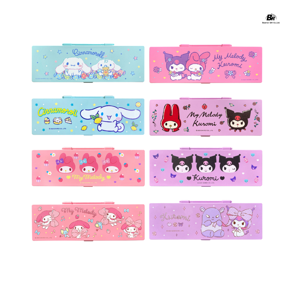 กล่องพลาสติก SANRIO ลิขสิทธิ์แท้  My Melody / Cinnamoroll  / My Melody X Kuromi / Kuromi