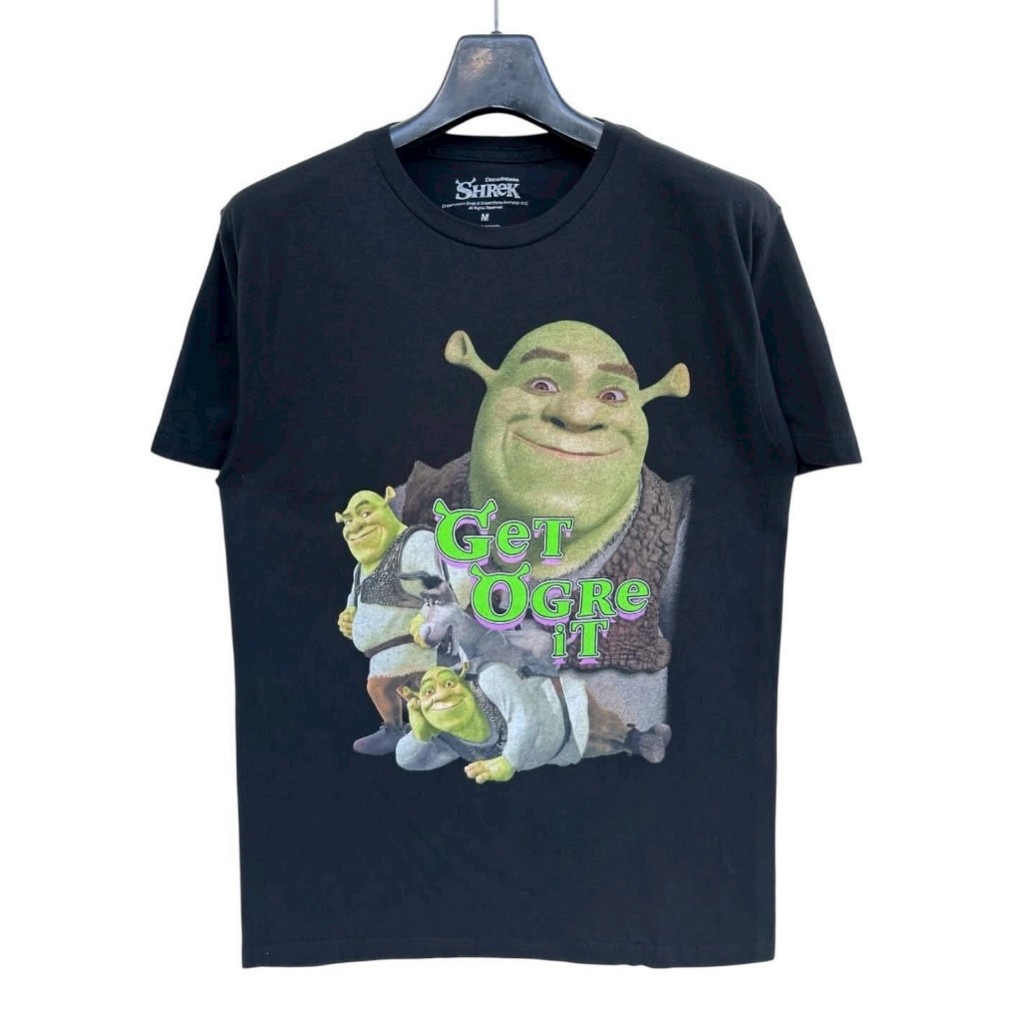 Shrek เสื้อยืดลายการ์ตูน (สภาพดี)