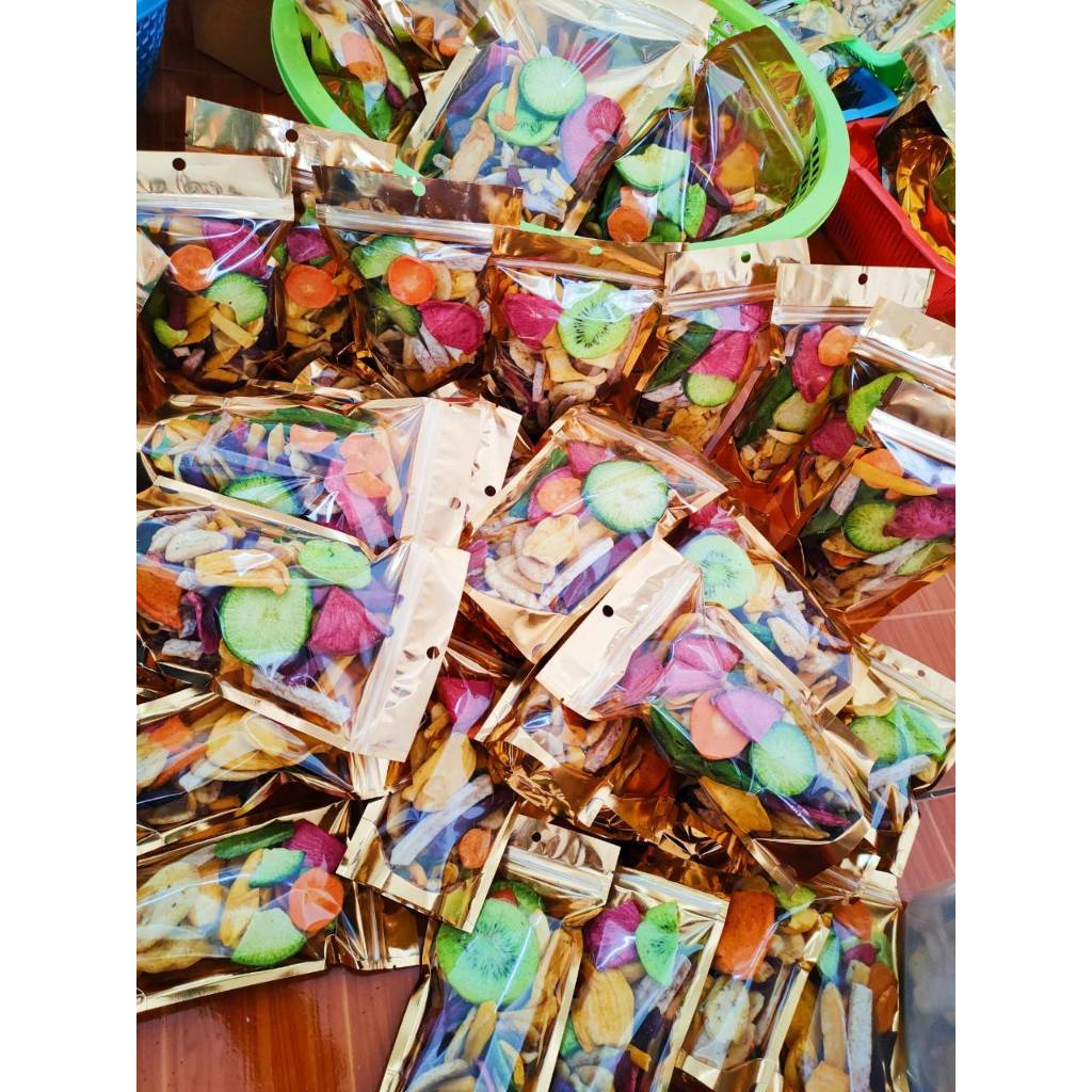 ผักอบกรอบ Mixed Vegetable & Fruit Crisps รสธรรมชาติ กรอบ อร่อย อบฟริซดราย ขนาด 500g / 1kg ราคา ถูกที่สุด ดีลบีเคเค แกลเลอรีภาพที่ 9