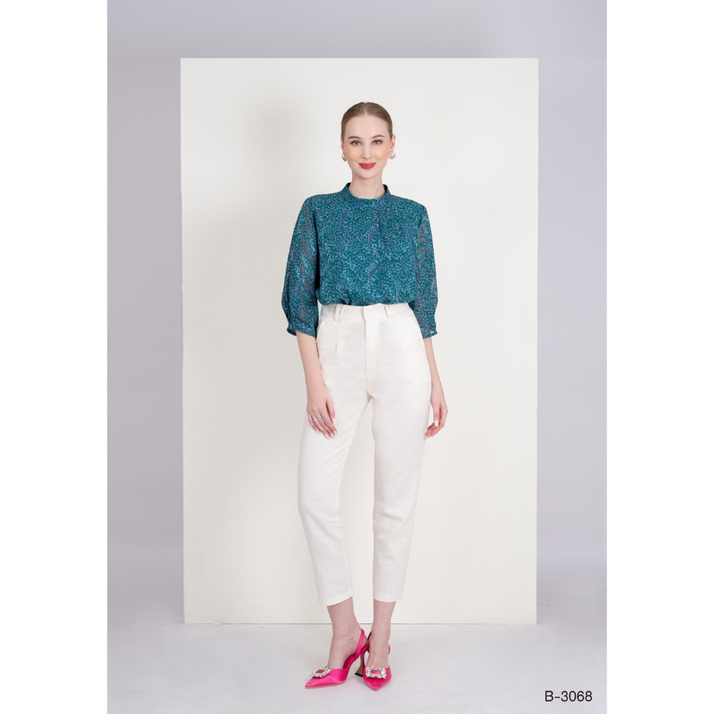 MIKIKO Blouse MI-B3068 ชีฟอง อุรากีรี่ แขนยาว IGPU26-2