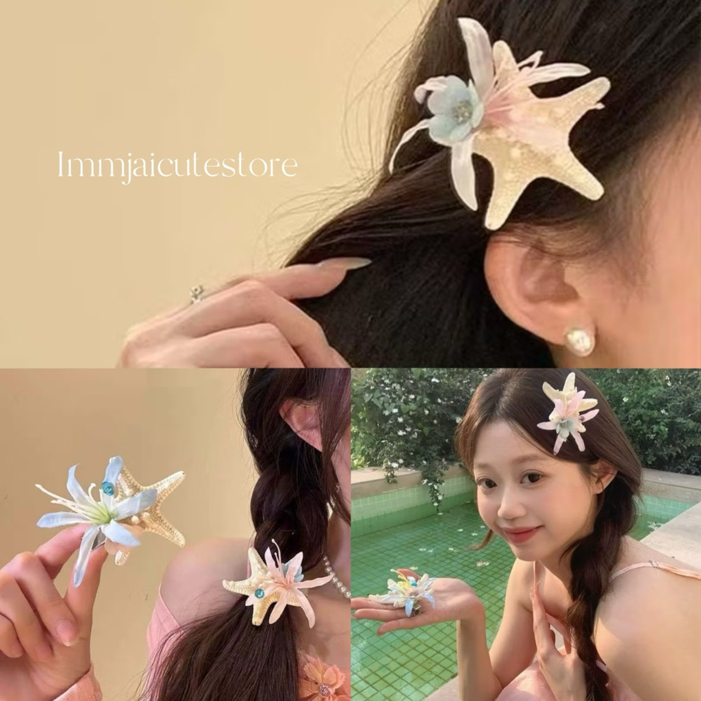 กิ๊บติดผม กิ๊บดาว กิ๊บดาวทะเล กิ๊บเที่ยวทะเล กิ๊บน่ารัก (ราคา1ชิ้น)
