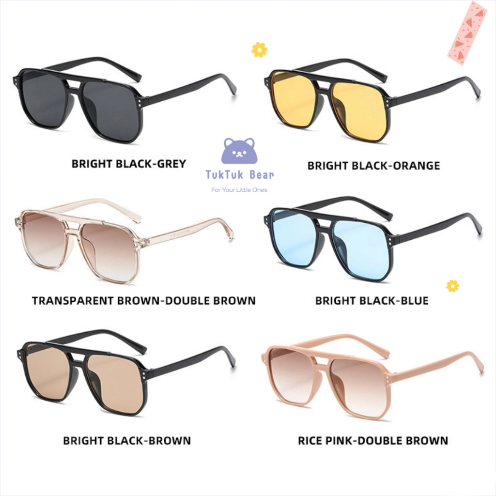 แว่นกันแดดเด็ก  แว่นตาเด็ก มีหลายสีให้เลือก เหมาะสำหรับเด็กชายและเด็กหญิง