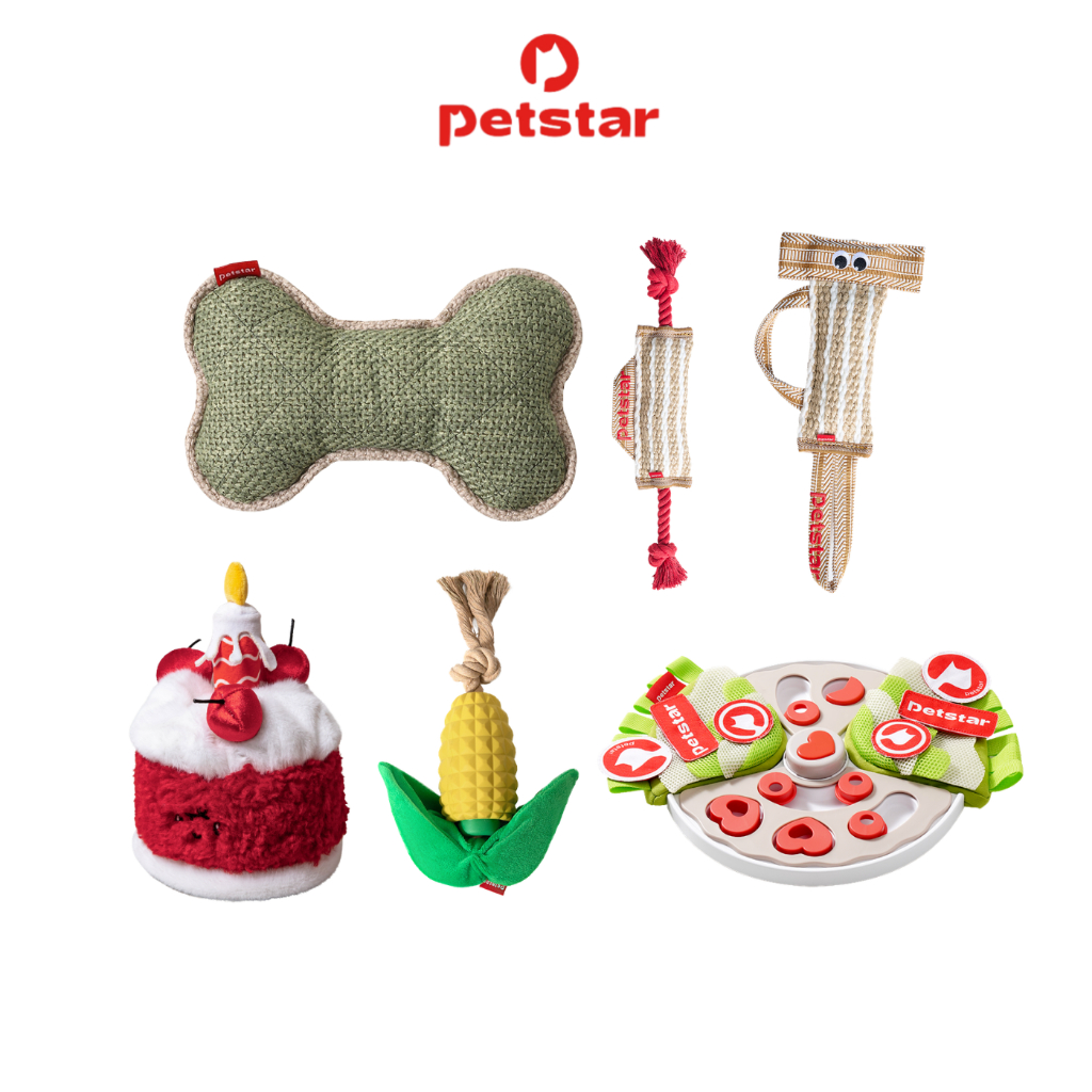 Petstar รวมของเล่นกัดสุนัข ของเล่นสุนัข ช่วยทำความสะอาดฟัน ลดหินปูน ปลอดภัยต่อสัตว์เลี้ยง